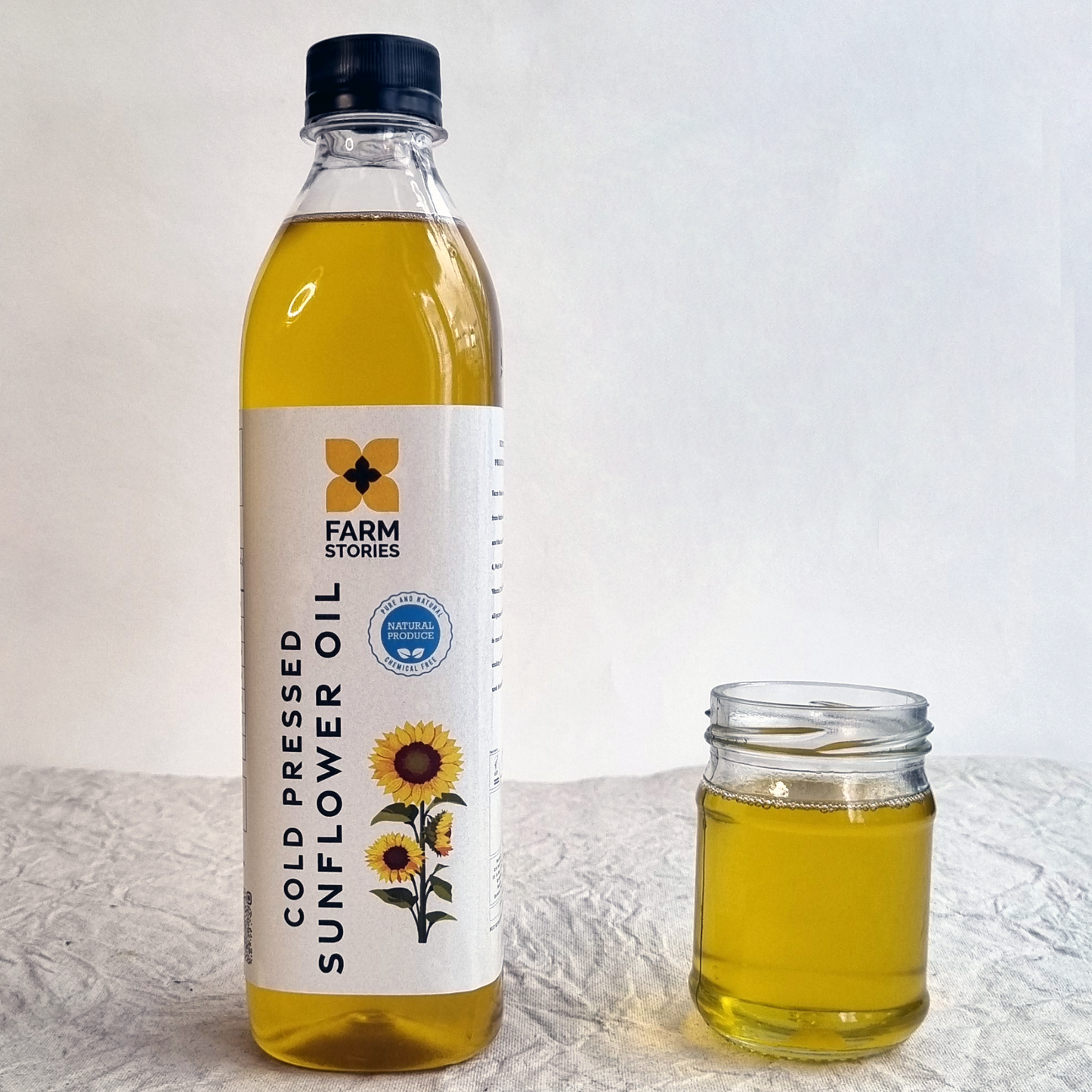 Cold Pressed Sunflower Oil (500ml)