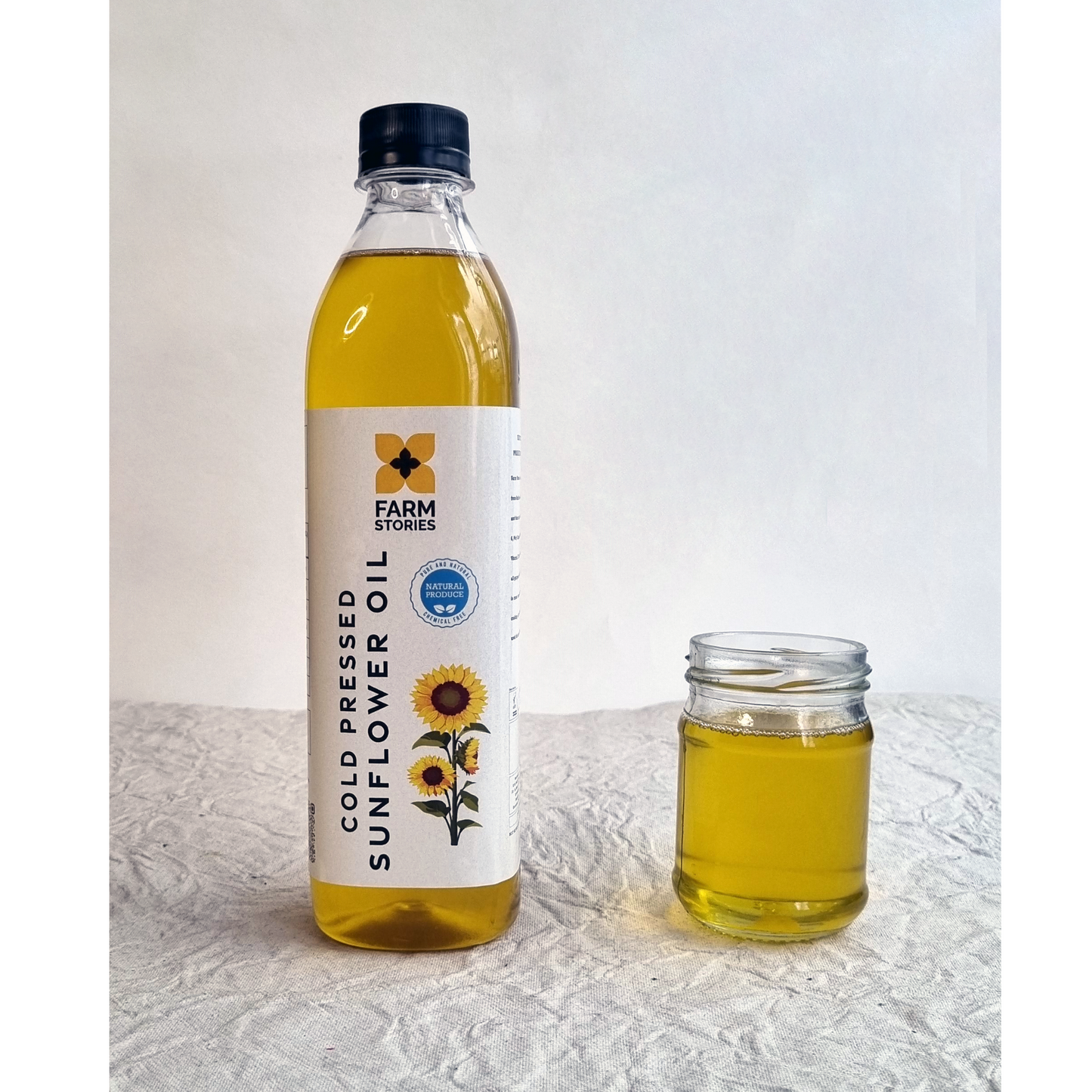 Cold Pressed Oil Combo - Coconut Oil + Sunflower Oil