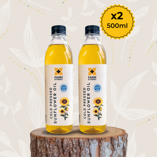 Cold Pressed Sunflower Oil (500ml X 2)