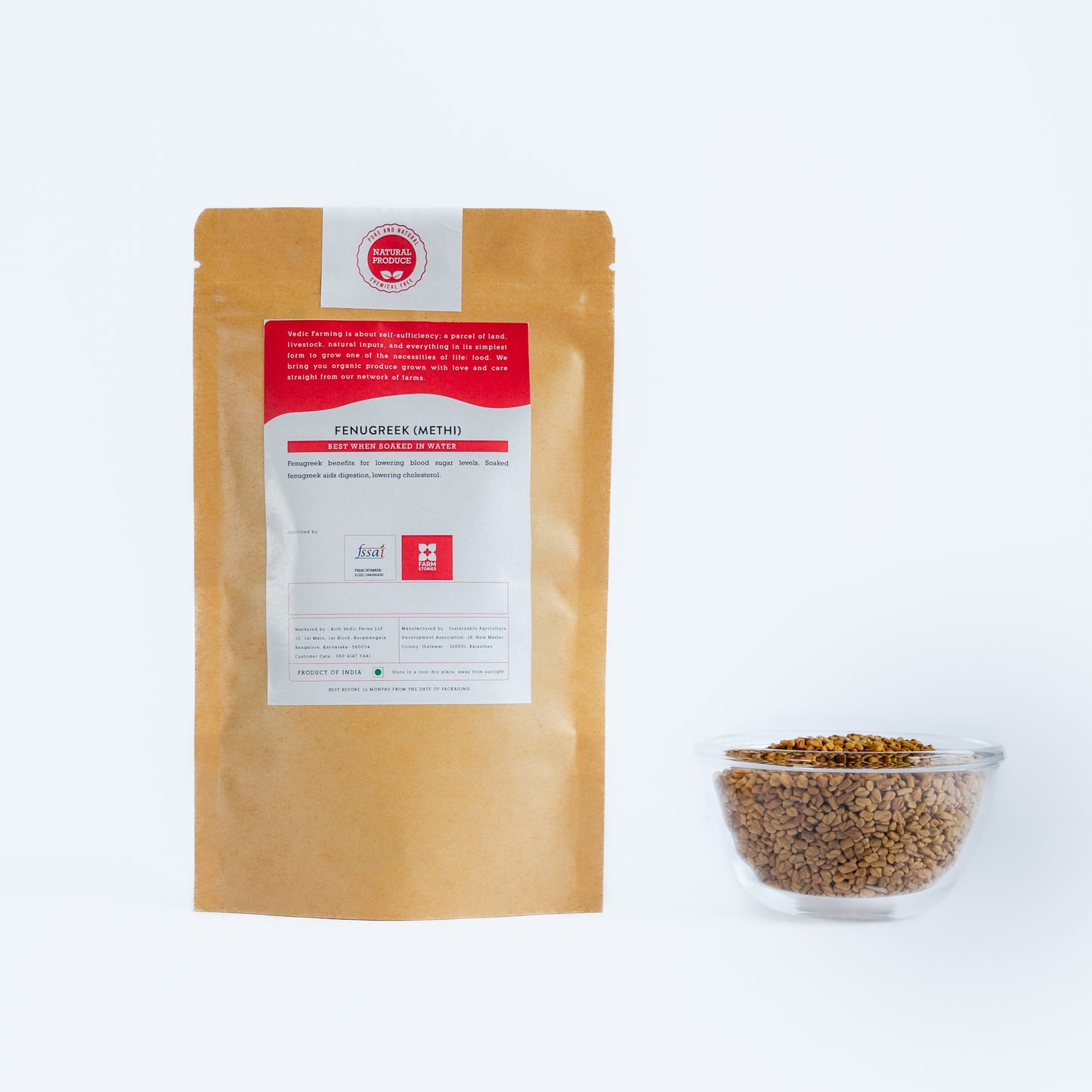 Organic Fenugreek (Methi) Whole