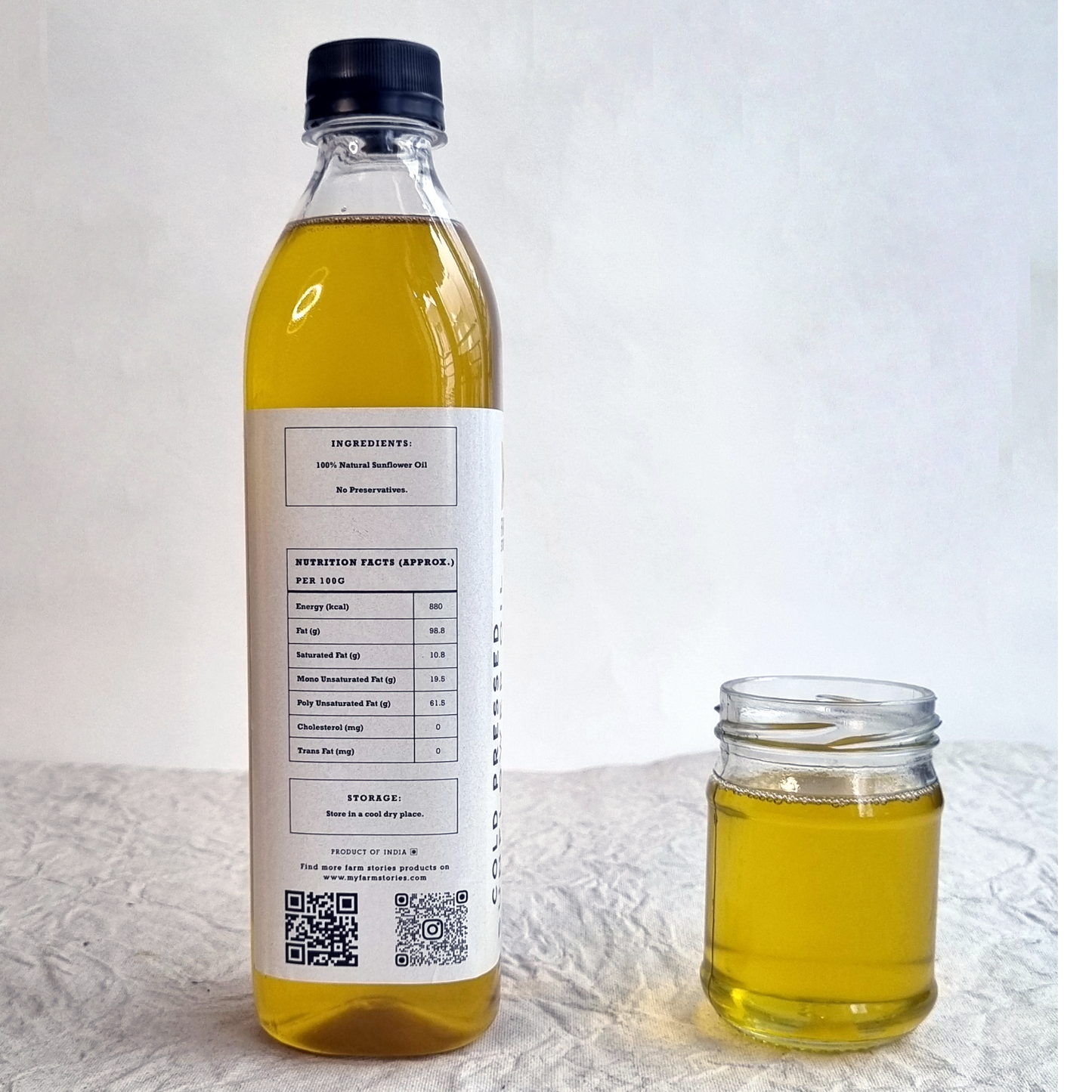 Cold Pressed Sunflower Oil (500ml X 2)