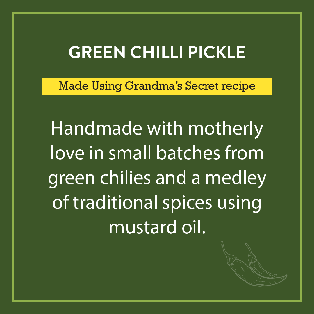 Green Chilli Pickle - Ghar Ka Achaar