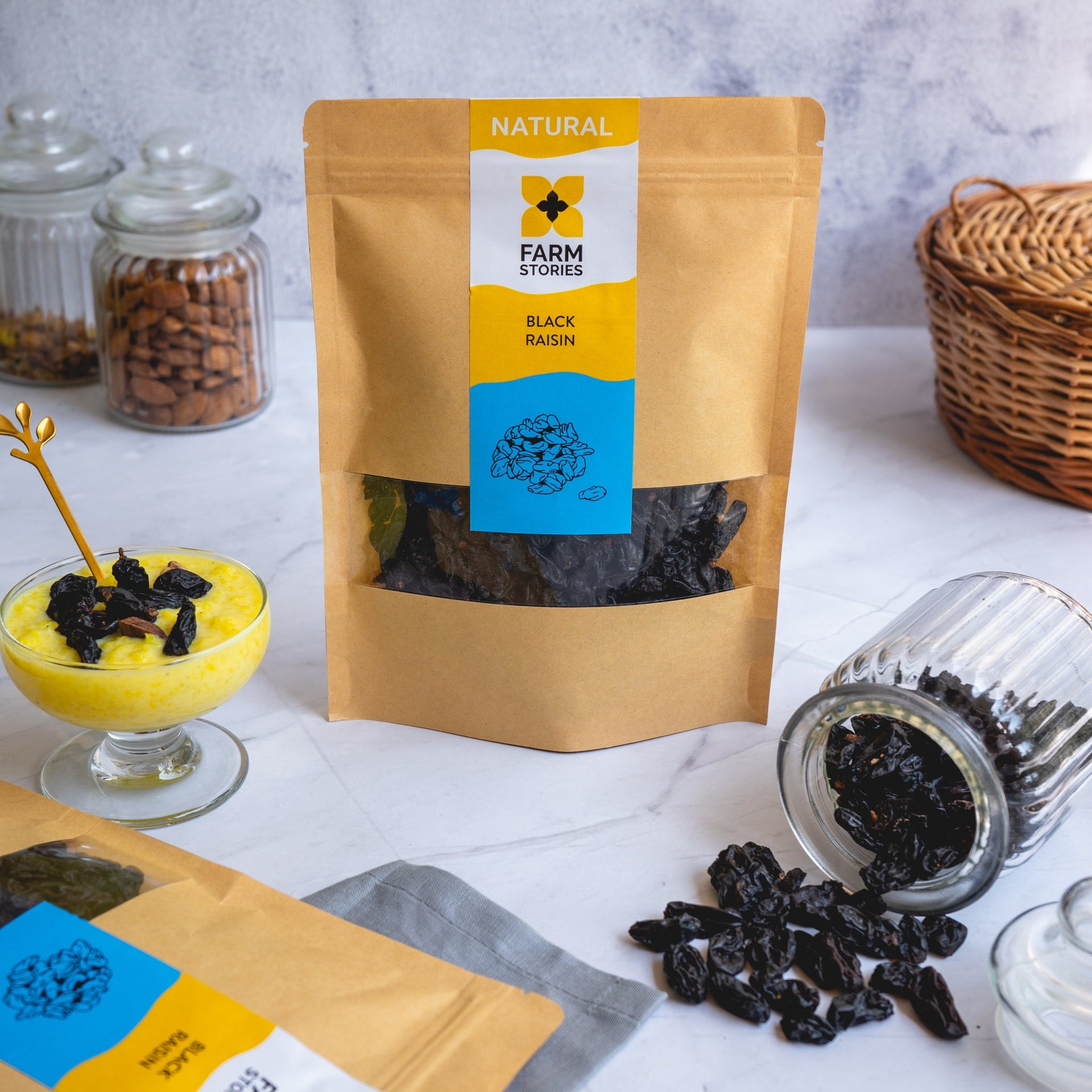 Shop Black Raisins - Sulphur Free - Farm Stories - Organic and